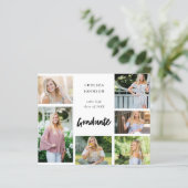 Papier Budget Grad U Multi 6 Photo Gradué Faire-part (Debout devant)