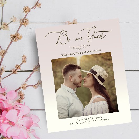 Papier Budget Gradient Photo Mariage Soyez notre script i