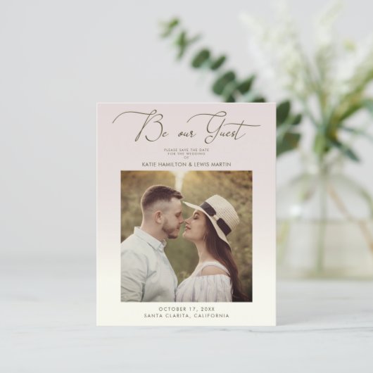 Papier Budget Gradient Photo Mariage Soyez notre script i (Debout devant)