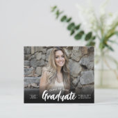 Papier Budget Graduate Classe Année Photo Graduation Card (Debout devant)