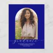 Papier Budget Graduation Faire-part Photo Arch Marine (Devant)