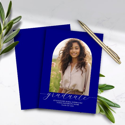 Papier Budget Graduation Faire-part Photo Arch Marine