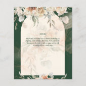 Papier BUDGET Green BOHO Terracotta Floral Mariage (Dos)