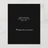 Papier Budget Green Christmas Tree Business Holiday Card (Dos)