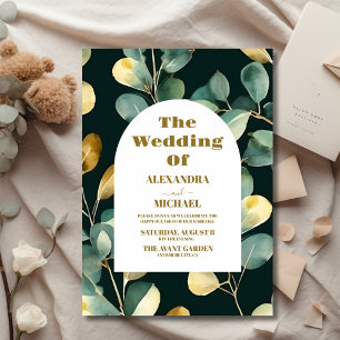 Papier Budget Green Gold Parties scintillant Eucalyptus M