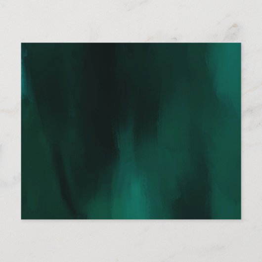 Papier Budget Green Gold Quinceanera Enregistrer la date (Dos)