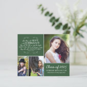 Papier Budget Green Graduation Bible Verse Photo Collage (Debout devant)