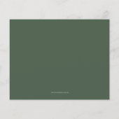 Papier Budget Green Modernisation de douche nuptiale Invi (Dos)