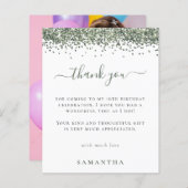 Papier Budget Green Parties scintillant photo Sweet 16 Me (Devant / Derrière)