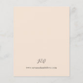 Papier Budget Green & Terra Cotta Floral Mariage S2 -BGE (Dos)