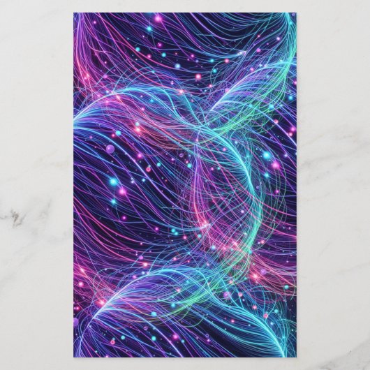 Papier Budget Grève Neon Glow Bowling Anniversaire (Dos)