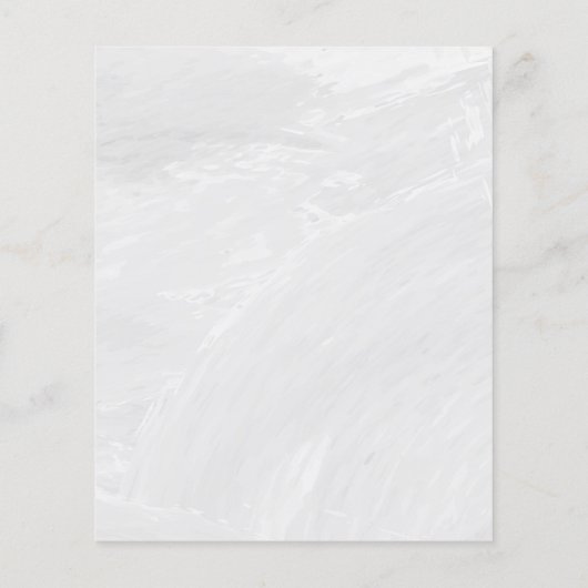 Papier Budget Grey Floral Line Faire-part de mariage d'ar (Dos)