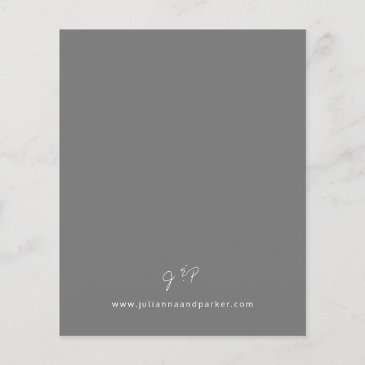 Papier Budget Grey MOD Calligraphie Mariage (Dos)