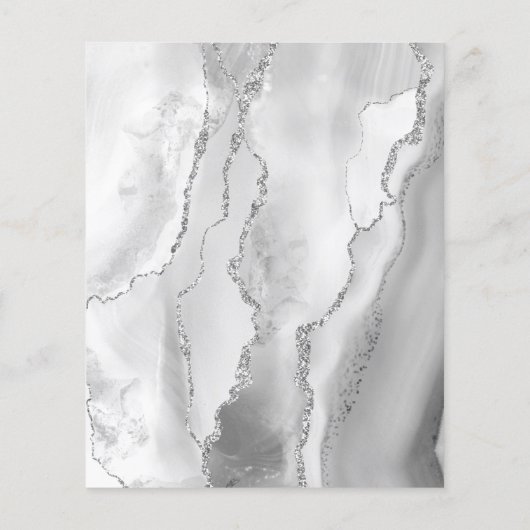 Papier Budget Grey White Argent Agate Mauve Mariage (Dos)