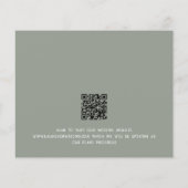 Papier Budget Grosse typographie Sage Mariage vert (Dos)