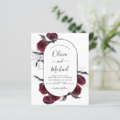 Papier Budget Halloween Automne Automne Burgundy Mariage  (Debout devant)