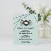 Papier Budget Halloween Black Spider Anniversaire Invitat (Debout devant)