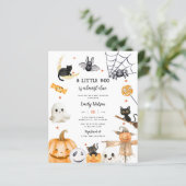 Papier BUDGET Halloween Fantôme Un petit Baby shower (Debout devant)