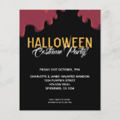 Papier BUDGET Halloween fête sanglante Bonne heure (Dos)