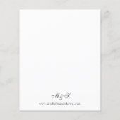 Papier Budget Halloween Mariage floral violet (Dos)