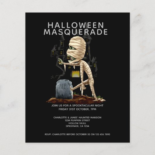 Papier BUDGET Halloween Masquerade Mummy Grave (Devant)