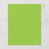 Papier BUDGET Halloween Party Cute Green Frankenstein (Dos)