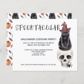 Papier BUDGET Halloween Spooktaculaire Chat noir sur le c (Devant / Derrière)