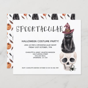 Papier BUDGET Halloween Spooktaculaire Chat noir sur le c