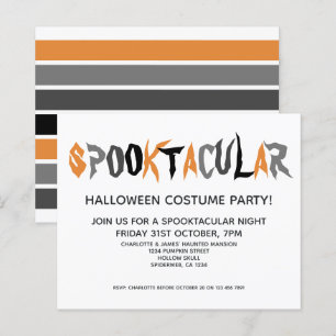 Papier BUDGET Halloween Spooktacular Fête Rayée