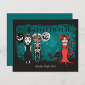 Papier BUDGET Halloween Spooktacular Ghouls Night Out (Devant / Derrière)