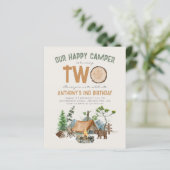 Papier Budget Happy Camper Woodland 2e anniversaire (Debout devant)