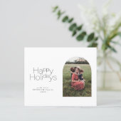 Papier Budget Happy Holidays multi photo Holiday Card (Debout devant)