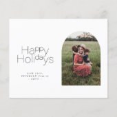 Papier Budget Happy Holidays multi photo Holiday Card (Devant)