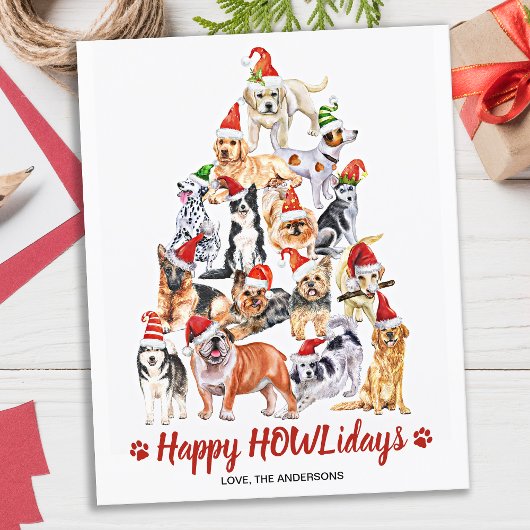 Papier Budget Happy HOWLidays Amoureux des chiens Voiture