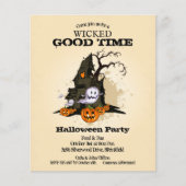 Papier Budget Haunted Maison Halloween Invitations (Devant)