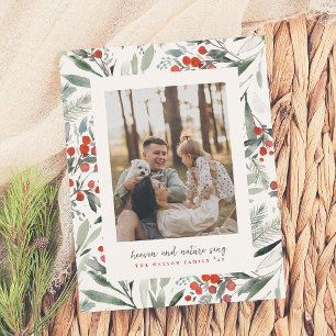 Papier Budget Heaven Nature Chant Noël Photo Holiday