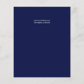 Papier BUDGET Hedera | Green Ivy Navy Mariage botanique (Dos)