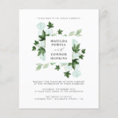 Papier BUDGET Hedera | Green Ivy Navy Mariage botanique (Devant)