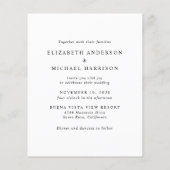 Papier Budget Heureux Jamais Après La Faire-part de maria (Dos)