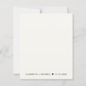 Papier Budget Heureux Jamais après la Faire-part de maria (Dos)