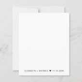 Papier Budget Heureux Jamais après la Faire-part de maria (Dos)