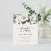 Papier Budget Hiver À feuillage persistant douche nuptial (Debout devant)