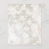 Papier Budget Hiver baby shower de couleurs pastel enneig (Dos)