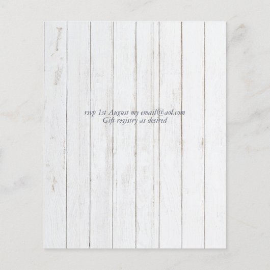 Papier BUDGET Hiver Baies rouges Pine Cônes Mariage (Dos)