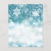 Papier Budget Hiver bébé il fait froid dehors baby shower (Dos)