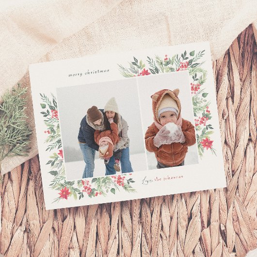 Papier Budget hiver Botaniques & Holly Noël 2 Photo