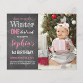 Papier Budget Hiver Onederland 1er Anniversaire Invitatio (Devant)