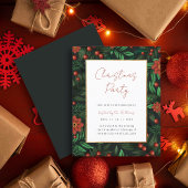 Papier Budget Holly Berries Foliing Noël Party