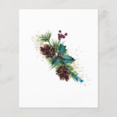 Papier Budget Holly Berries Invitation de mariage d'hiver