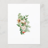 Papier Budget Holly Pine Hiver Mariage Invitation (Dos)